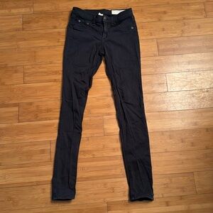 Rang & Bone Jegging Jeans Size 25 Black Plush